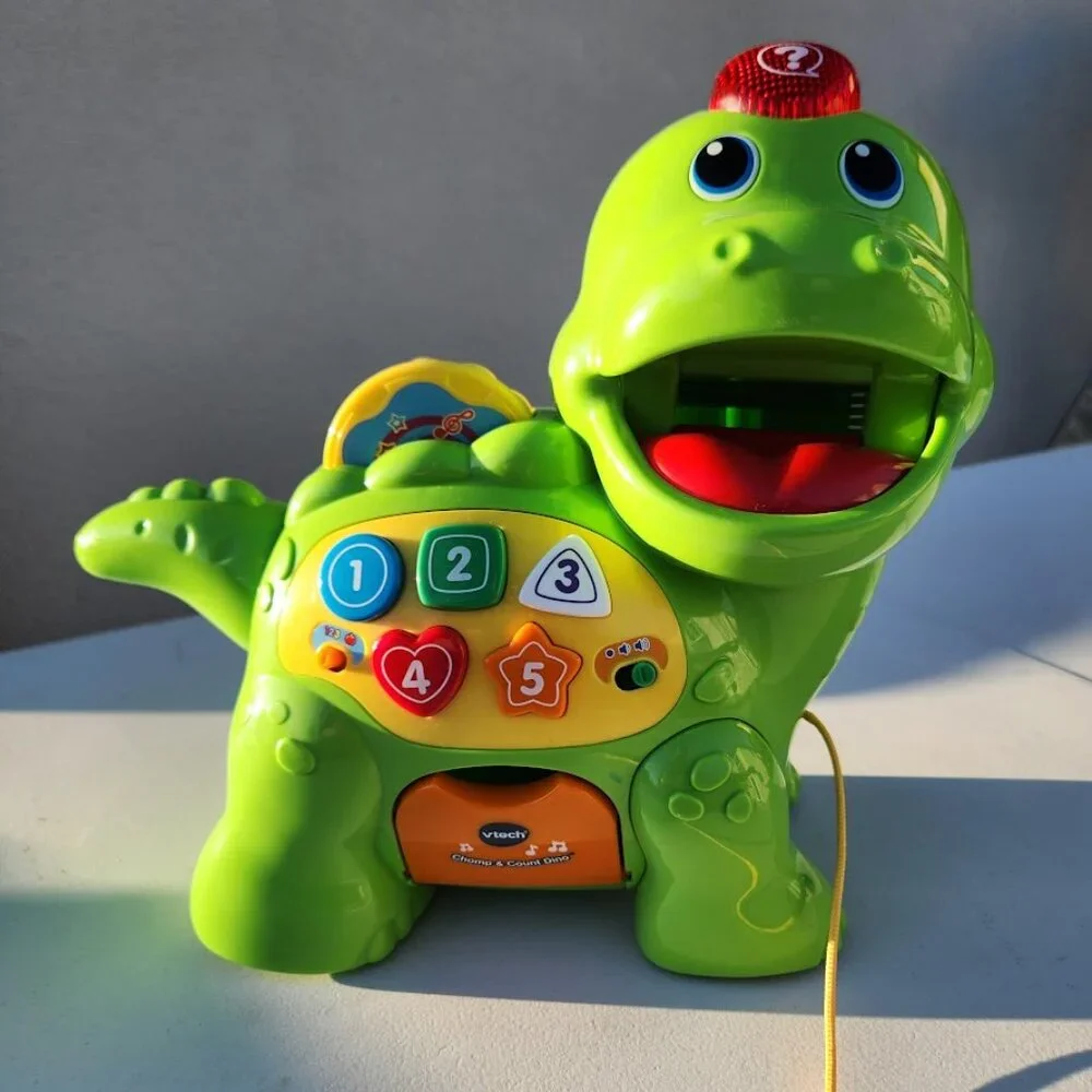 VTech Chomp & Count Dino Dinosaur Baby Toddler Toy Sounds and Music - Works